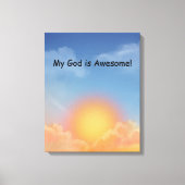 Sunrise Wall Art Canvas Afdruk (Voorkant)