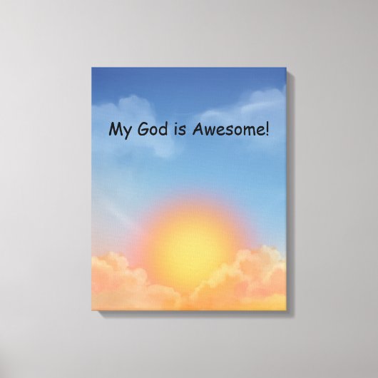 Sunrise Wall Art Canvas Afdruk (Voorkant)