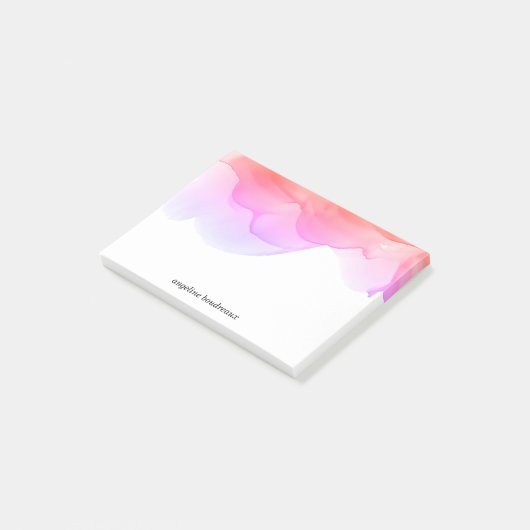 Sunrise Waterverf Personalized Post-it® Notes (Schuin)