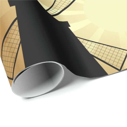 Sunrise Windmills Cadeaupapier (Rol Hoek)