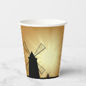 Sunrise Windmills Papieren Bekers (Voorkant)