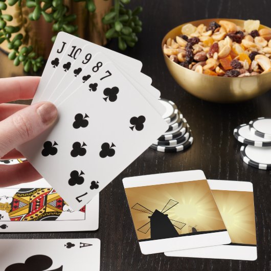 Sunrise Windmills Pokerkaarten (Insitu)