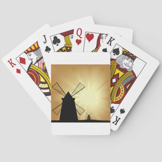 Sunrise Windmills Pokerkaarten (Achterkant)