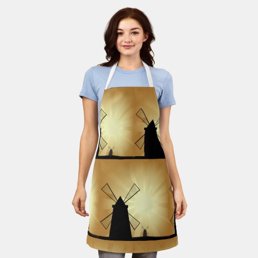 Sunrise Windmills Schort (Gedragen)