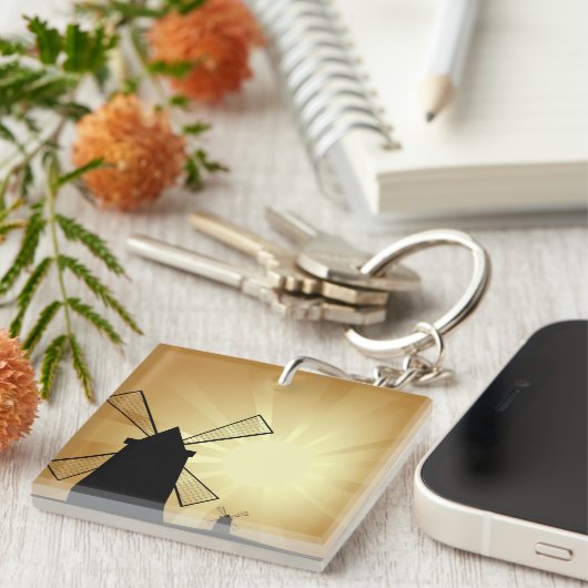 Sunrise Windmills Sleutelhanger (Voorkant Rechts)