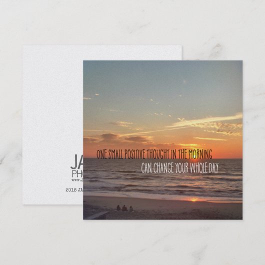 SUNRISE WISHING 5.25 x 5.25 kaart (Voorkant / Achterkant)