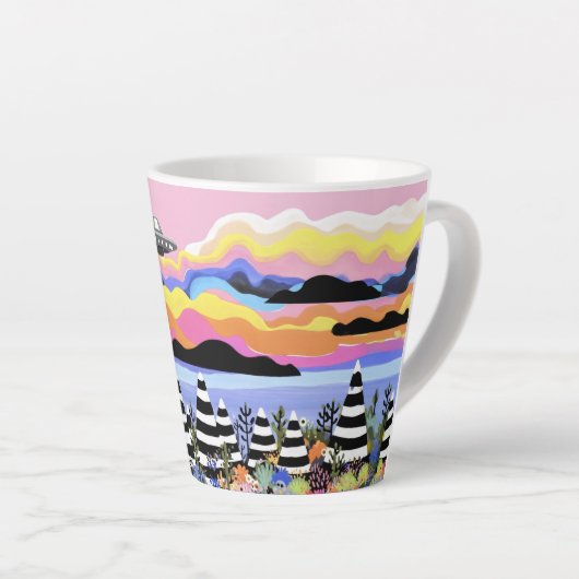 Sunrise with UFO Latte Mok (Rechterhoek)