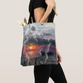 Sunrise Woman Canvas tas (Dichtbij)