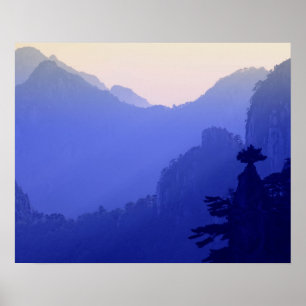 Sunrise, Yellow Mountain, Huangshan, China Poster