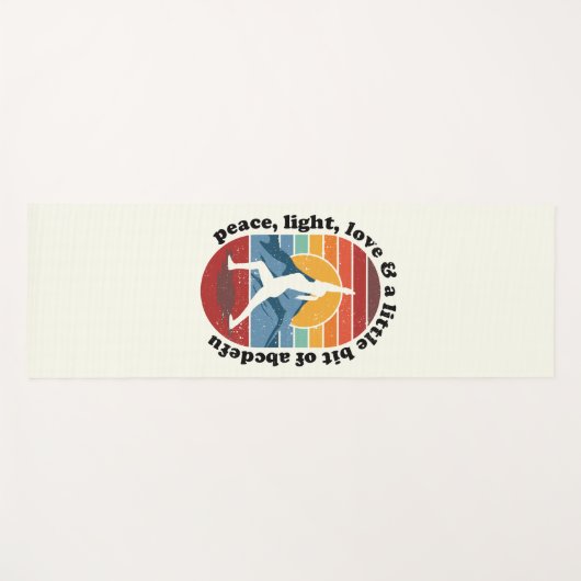 Sunrise Yoga Surya Namaskar: vrede, licht, liefde Yogamat (Voorkant (horizontaal))