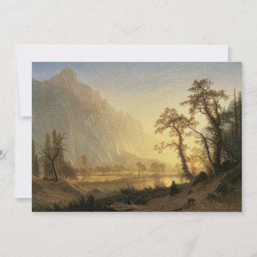 Sunrise, Yosemite Valley door Albert Bierstadt (Voorkant)