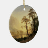 Sunrise, Yosemite Valley door Albert Bierstadt Keramisch Ornament (Rechts)