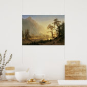 Sunrise, Yosemite Valley door Albert Bierstadt Poster (Keuken)