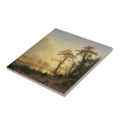 Sunrise, Yosemite Valley door Albert Bierstadt Tegeltje (Zijkant)