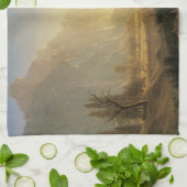 Sunrise, Yosemite Valley door Albert Bierstadt Theedoek (Gevouwen)