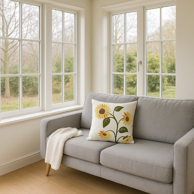 Sunrise Zonnebloem Kussen (Creator heeft geüpload)