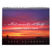 Sunrise Zonsondergangen citeert script kustfotogra Kalender (Hoes)