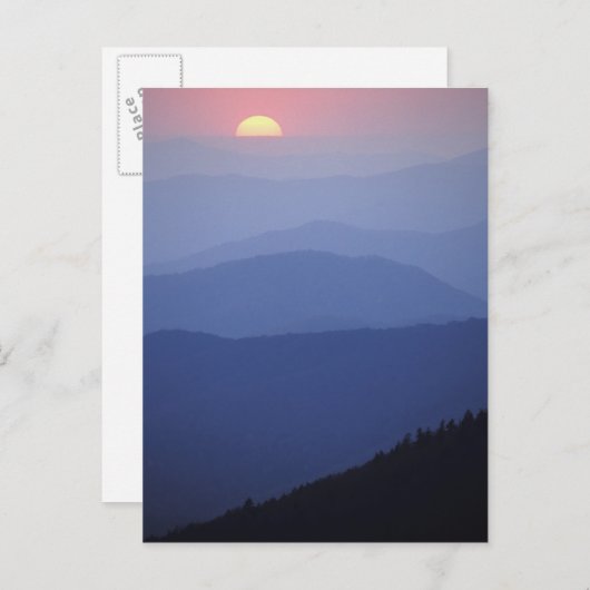 Sunrise, Zuid-Appalachian Mountains, groot Briefkaart (Voorkant / Achterkant)