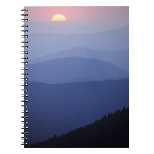 Sunrise, Zuid-Appalachian Mountains, groot Notitieboek (Voorkant)