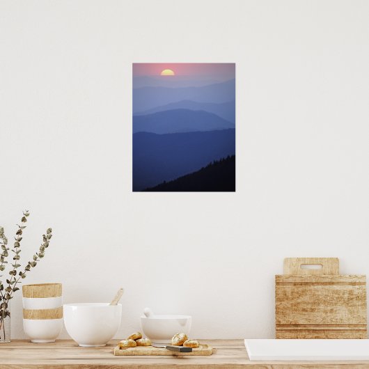 Sunrise, Zuid-Appalachian Mountains, groot Poster (Keuken)