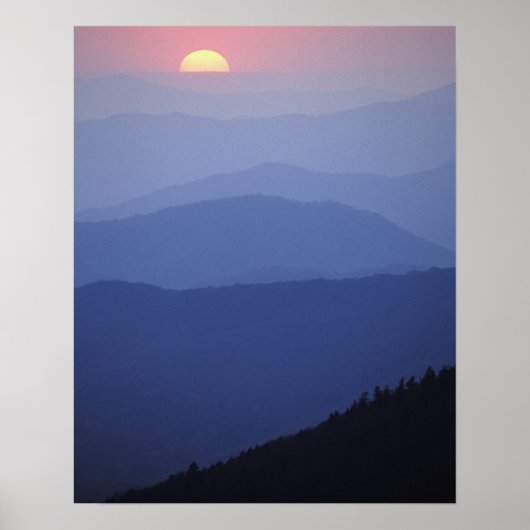 Sunrise, Zuid-Appalachian Mountains, groot Poster (Voorkant)