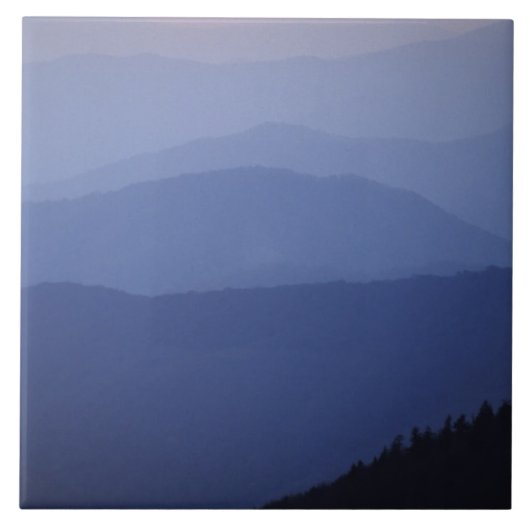 Sunrise, Zuid-Appalachian Mountains, groot Tegeltje (Voorkant)