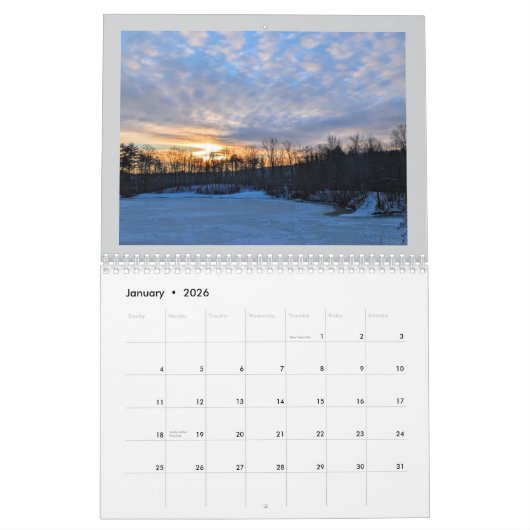 Sunrises and Sunsets 2026 Kalender (Jan 2026)
