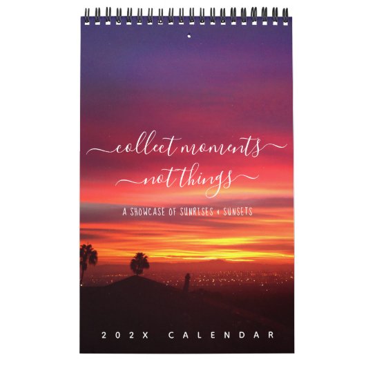 Sunrises Zonsondergangen citeert Landschap Foto's  Kalender (Hoes)