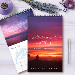 Sunrises Zonsondergangen citeert Landschap Foto's  Kalender