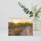 Sunrize Over Arizona Trail Briefkaart (Staand voorkant)