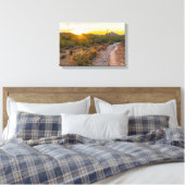 Sunrize Over Arizona Trail Canvas Afdruk (Insitu (Slaapkamer))