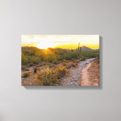 Sunrize Over Arizona Trail Canvas Afdruk (Voorkant)