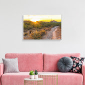 Sunrize Over Arizona Trail Canvas Afdruk (Insitu (Woonkamer))