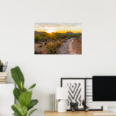 Sunrize Over Arizona Trail Poster (Thuiskantoor)