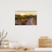 Sunrize Over Arizona Trail Poster (Keuken)