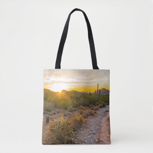 Sunrize Over Arizona Trail Tote Bag (Voorkant)