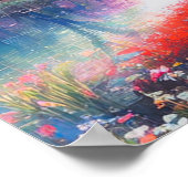 Sun's Last Kiss op de Azure River Poster (Hoek)