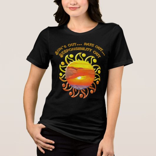Sun's Out 2443 Tri-Blend Shirt (Voorkant)