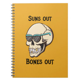 Suns Out Bones Out Spiraal Notebook Notitieboek
