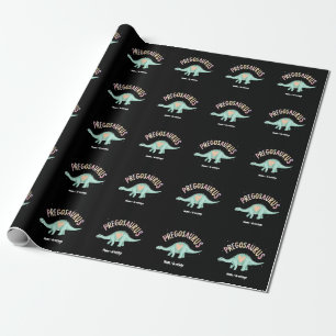 Sun's Out Bumps Out Groovy Pregosaurus Funny Dino Cadeaupapier