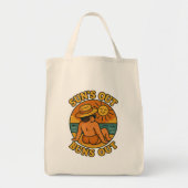 Suns Out Buns Out Funny Summer Beach Tote Bag (Voorkant)