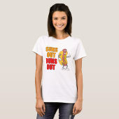 Suns Out Buns Out Grappige hotdog T-shirt (Voorkant volledig)