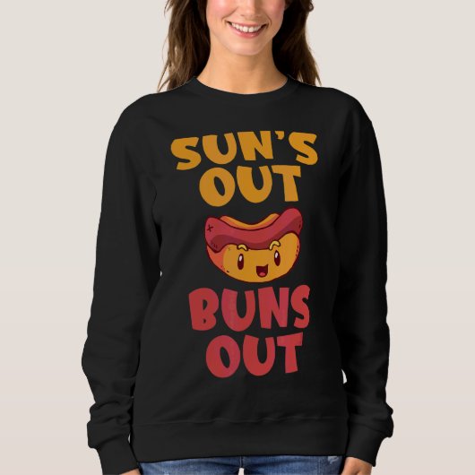 Suns Out Buns Out Hotdog Trui (Voorkant)
