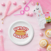 Suns Out Buns Papieren Bordje (Feest)
