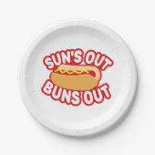 Suns Out Buns Papieren Bordje (Voorkant)
