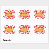 Suns Out Buns Ronde Sticker (Vel)