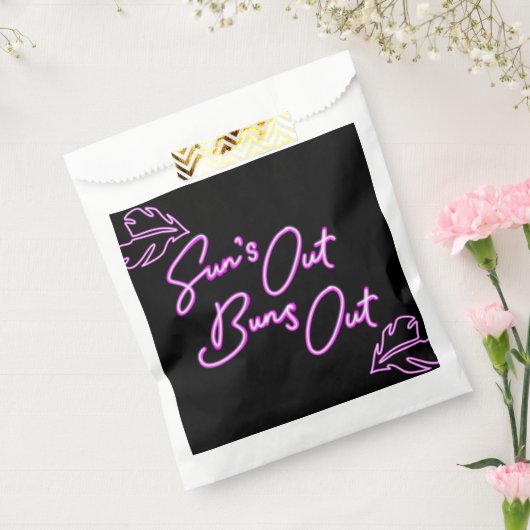 Suns Out Buns Summer BBQ Hamburger Bedankzakje (Gezegeld)