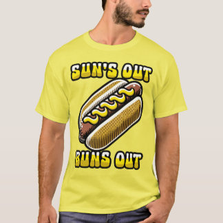 Suns Out Buns Uit Grappige Hete Hond Zomer Voedsel T-shirt