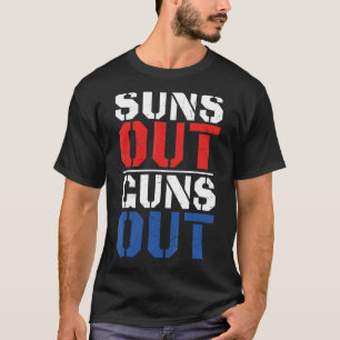Suns Out Pistolen 4 juli Bodybuilding T-shirt
