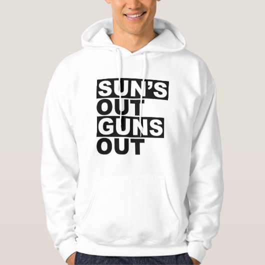 Sun's Out Pistolen Hoodie (Voorkant)